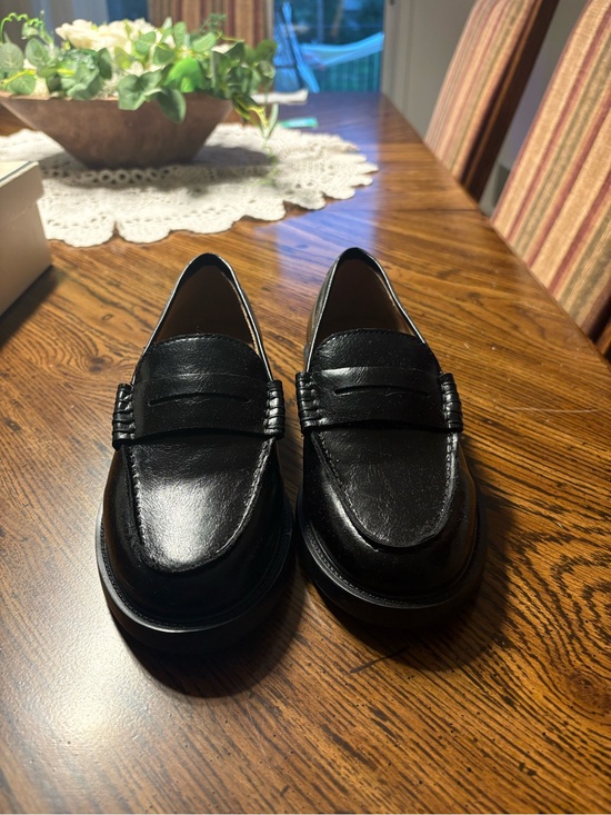 Steve Madden Shoes - Steve Madden Women's Black Leather Penny Loafers